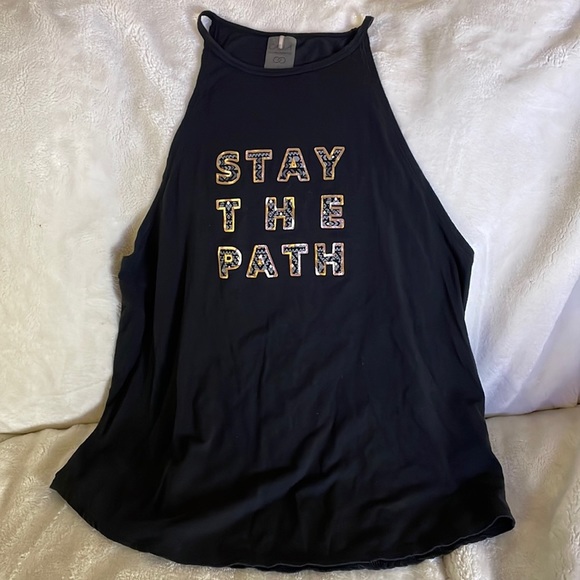 CALIA by Carrie Underwood Tops - CALIA Stay The Path Black Muscle Tank size Small